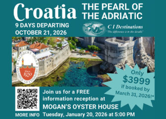 Travel to Croatia in 2026 with the SACC! Travel to Croatia in 2026 with the SACC!