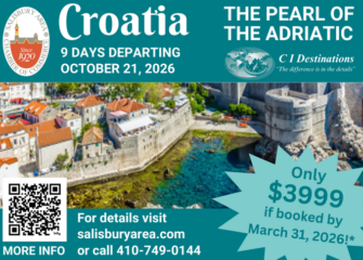 Travel to Croatia in 2026 with the SACC! Travel to Croatia in 2026 with the SACC!