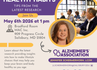MAC and the Alzheimer’s Association to Host “Building Brain Healthy Habits” Educational Event on May 6th, 2026 MAC and the Alzheimer’s Association to Host “Building Brain Healthy Habits” Educational Event on May 6th, 2026
