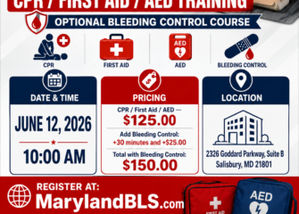USTASC CPR/AED & First Aid Training /w Bleeding Control — Learn Skills That Can Save a Life USTASC CPR/AED & First Aid Training /w Bleeding Control — Learn Skills That Can Save a Life