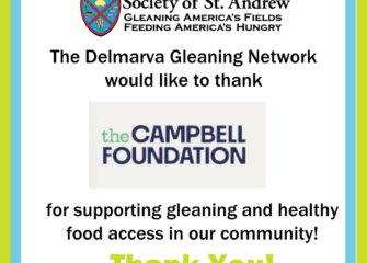 Society of St. Andrew Delmarva Receives $25,000 Grant from The Keith Campbell Foundation to Expand Fresh Produce Access Across the Region Society of St. Andrew Delmarva Receives $25,000 Grant from The Keith Campbell Foundation to Expand Fresh Produce Access Across the Region