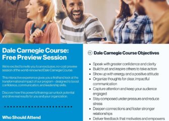 Back by Popular Demand: Dale Carnegie Course® Coming to Salisbury Back by Popular Demand: Dale Carnegie Course® Coming to Salisbury