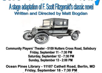 The Community Players of Salisbury will present the play The Great Gatsby The Community Players of Salisbury will present the play The Great Gatsby