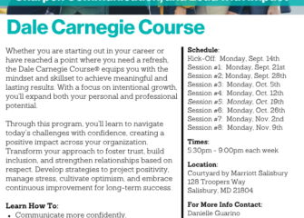 Back by Popular Demand: Dale Carnegie Course® Coming to Salisbury Back by Popular Demand: Dale Carnegie Course® Coming to Salisbury